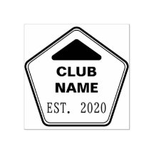 Football Club Name Custom Stamp