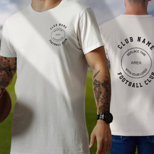 Football Club Name Logo Front Back T-Shirt