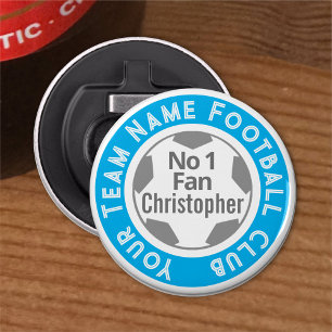 Football Club Name on a Bottle Opener
