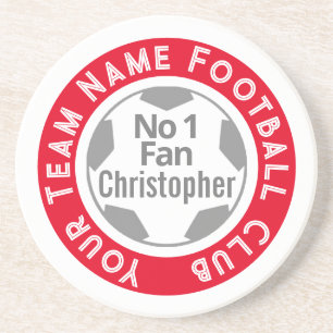 Football Club Name on a Coaster