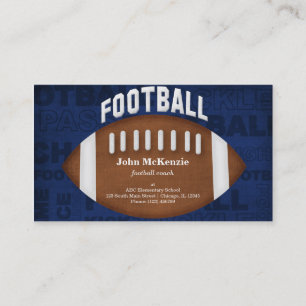 Football Coach Business Card