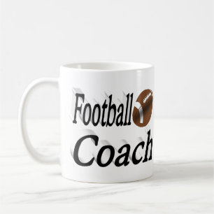 Football Coach half text Coffee Mug