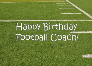 Football Coach Birthday Cards Zazzle Com Au