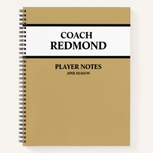 Football Coach (or any sport) Spiral Notebook