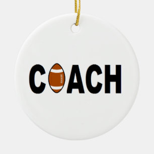Football Coach Personalised Ceramic Ornament