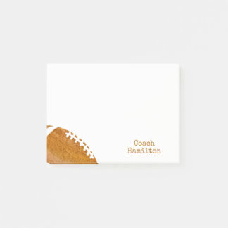 Football Coach Personalised From The Desk Of Post-it Notes