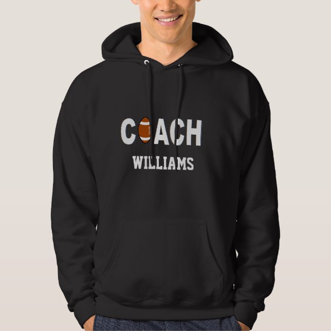 Football Coach Personalised Hoodie (Front)