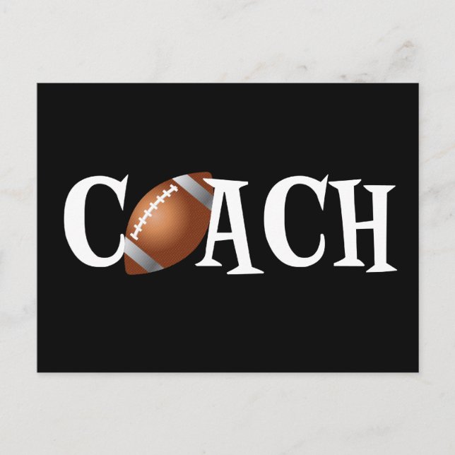 Football Coach Postcard (Front)