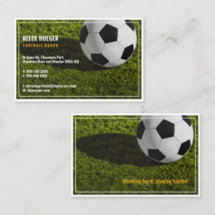 Football Coach Professional Sports Business Card