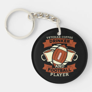Football Coffee Key Ring