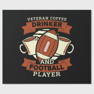 Football Coffee Wrapping Paper