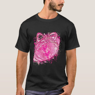 Football Coquette Bow Tackle Breast Cancer We Wear T-Shirt