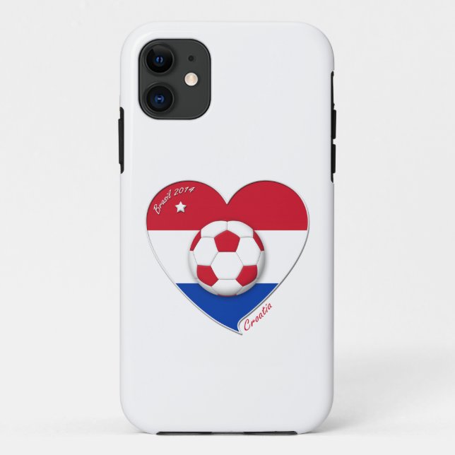 Football "CROATIA" Soccer Team Croatia 2014 Case-Mate iPhone Case (Back)