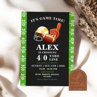 Football Crossing Yard Line Adult Birthday