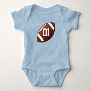 Football Custom Baby Jersey Romper Baby Bodysuit