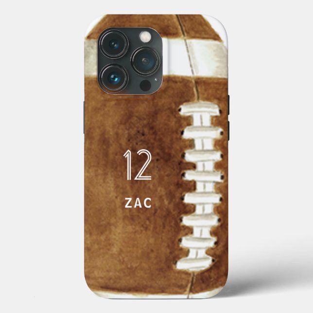 Football Custom Name & Number Case-Mate iPhone  Case (Back)