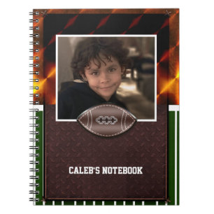 Football Custom Photo Personalised Boys Notebook