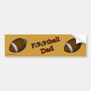Football Dad Bumper Sticker