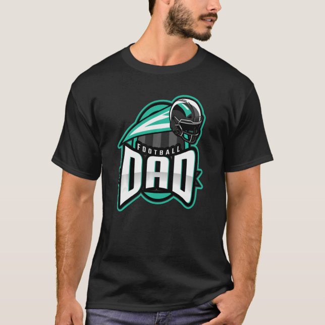 Football Dad Coach Dad  Football  Daddy T-Shirt (Front)