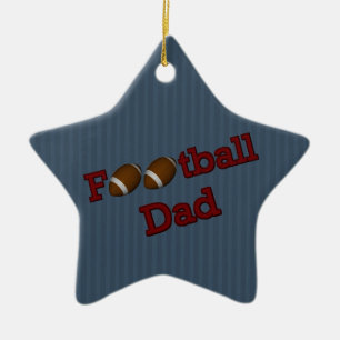 Football Dad Cute Customisable Ornament
