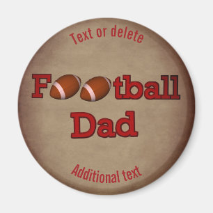 Football Dad Cute Personalised Magnet