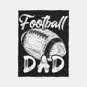 Football Dad For Him Men Family Matching Players F Fleece Blanket
