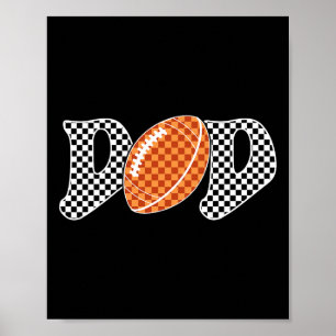 Football Dad For Men Fathers Day Poster