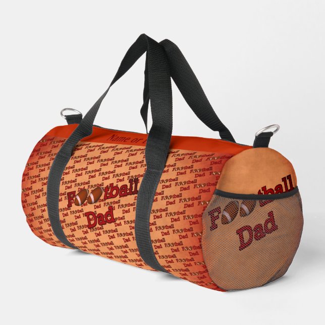 Football Dad Personalised  Duffle Bag (Right Corner)