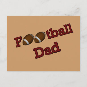 Football Dad Postcard