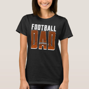 Football Dad Sport Retro Vintage Ball Father's Day T-Shirt