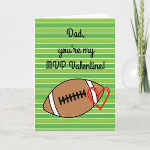 Football Dad Valentine's Day Card