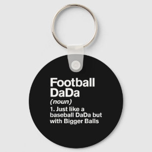Football Dada Definition Funny Bigger Dada Key Ring