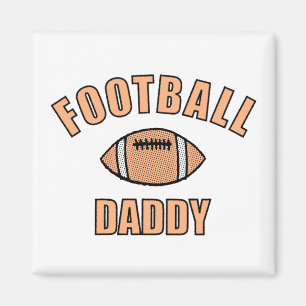 Football Daddy Drawing And Text Magnet