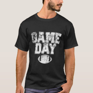 Football Day Game Vintage Distressed Graphic Mens T-Shirt