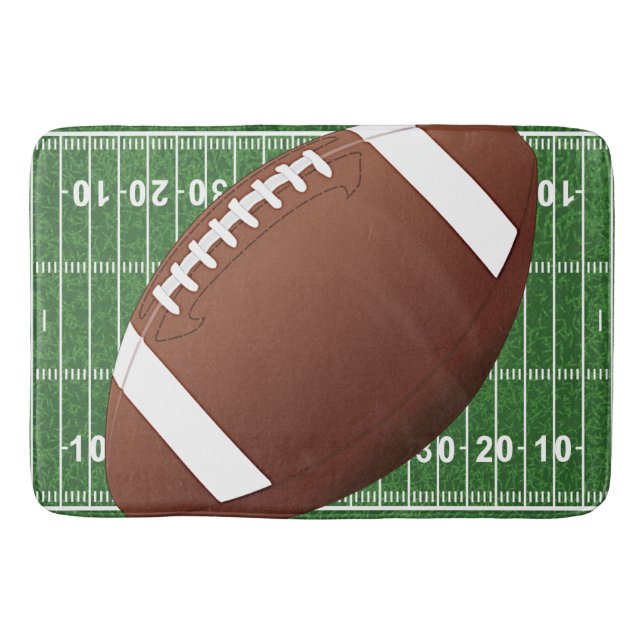 Football Design Bath Mat (Front)