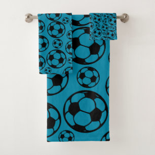 Football design  bath towel set