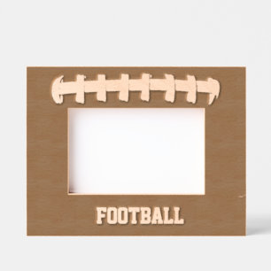 Football Design Etched Picture Frame 