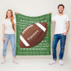 Football Design Fleece Blanket