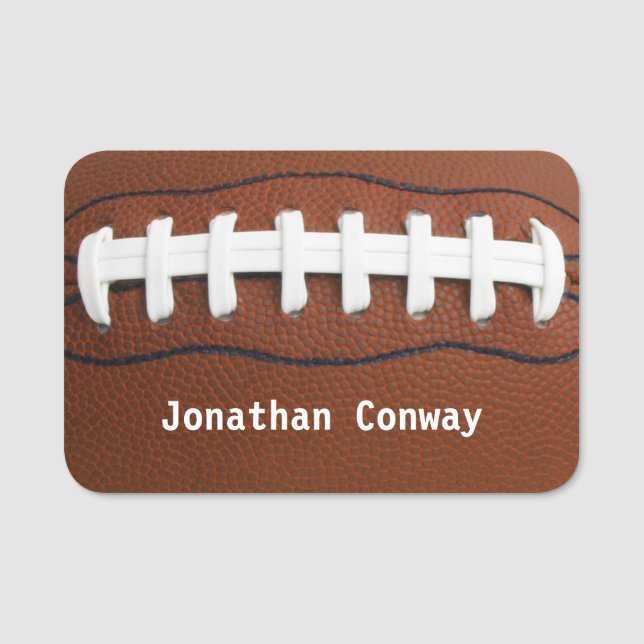 Football Design Name Tag (Front)
