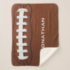 Football Design Sherpa Blanket