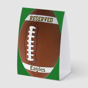 Football Design Tent Paper Table Sign