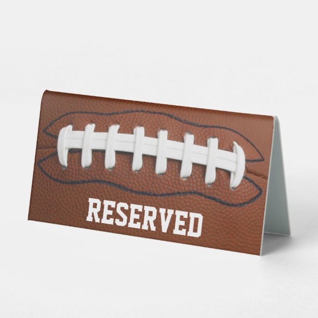 Football Design Tent Table Sign (Front)