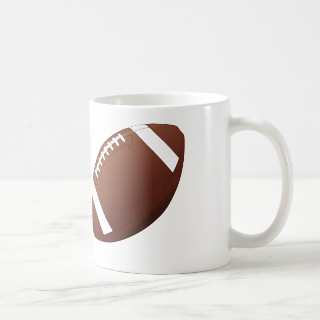 Football Design - White Coffee Mug (Right)