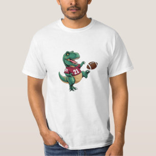 *Football Dino Kickoff Tee Cute Dinosaur Sports