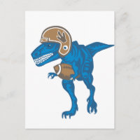 Football Dinosaur Blue