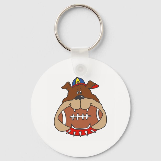football dog key ring (Front)