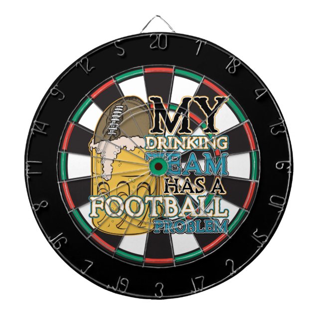 Football Drinking Team Dartboard (Front)