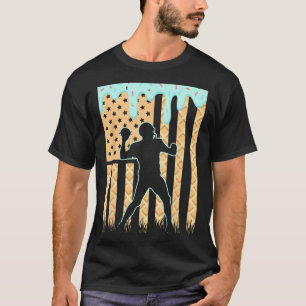 Football Drip Boys Dripping Ice Cream Football Ame T-Shirt
