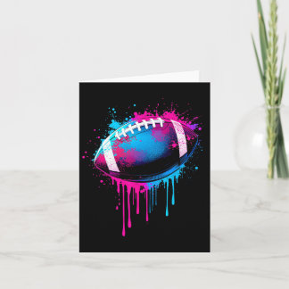 Football Drip For Boys Tie Dye Colourful Football Card