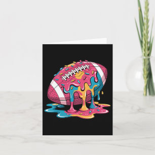 Football Drip For Lineman Wr Qb Rb Ice Cream Sprin Card